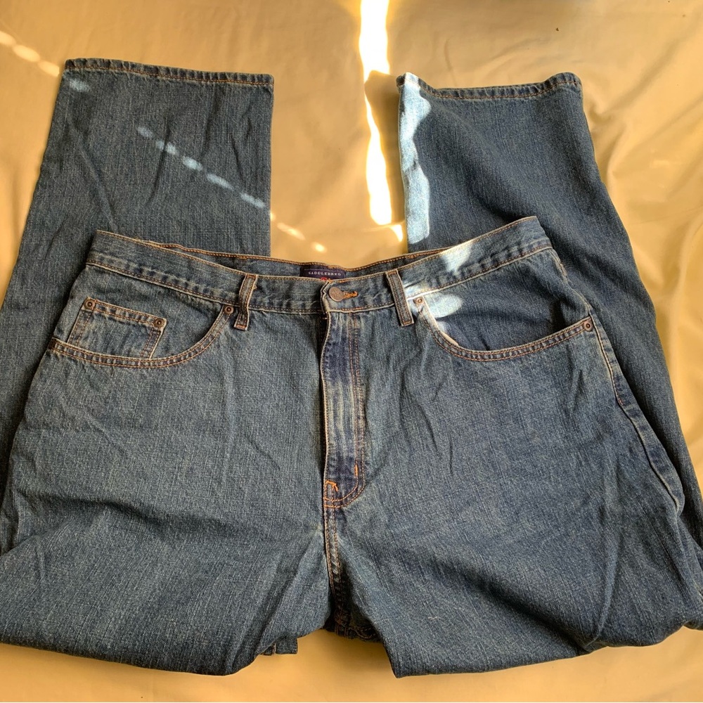 Mens classic fit 40 x 30 saddlebred jeans